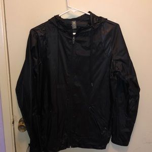 Xersion Black Waterproof Windbreaker Size M